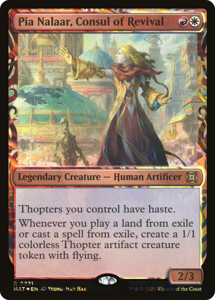Image of Pia Nalaar, Consul of Revival (Showcase Halo Foil) [March of the Machine: The Aftermath]