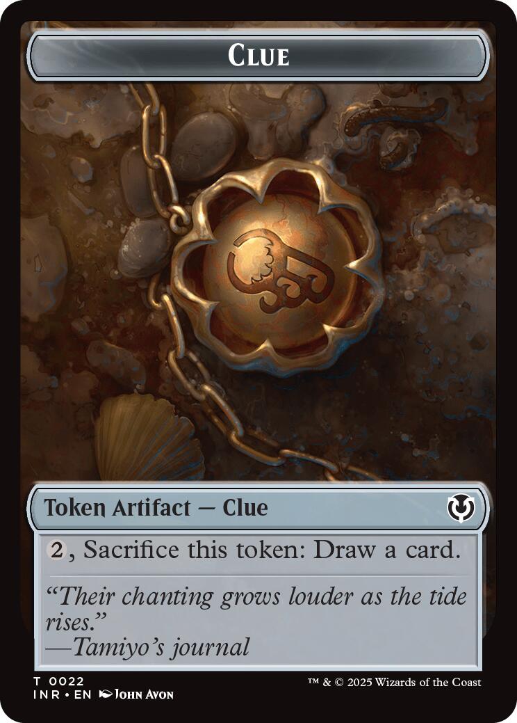 Image of Clue // Clue Double-Sided Token [Innistrad Remastered Tokens]