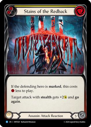 Image of Stains of the Redback (Yellow) [HNT024] (The Hunted)