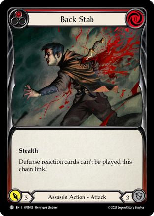 Image of Back Stab (Red) [HNT029] (The Hunted)