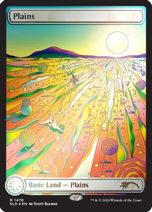 Image of Plains (1478) (Rainbow Foil) [Secret Lair Drop Series]