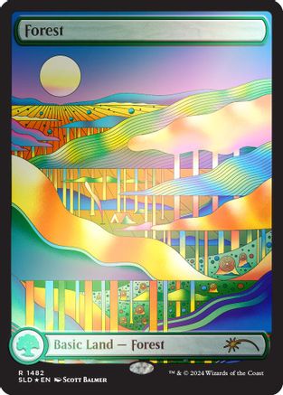 Image of Forest (1482) (Rainbow Foil) [Secret Lair Drop Series]