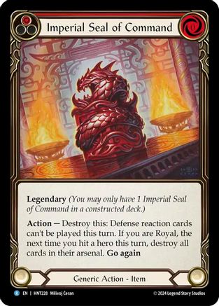 Image of Imperial Seal of Command [HNT228] (The Hunted)