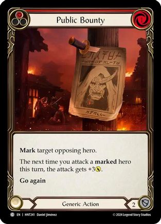 Image of Public Bounty (Red) [HNT241] (The Hunted)  Rainbow Foil