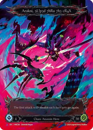 Image of Arakni, 5L!p3d 7hRu 73h cR4X (Marvel) [HNT261] (The Hunted)  Cold Foil