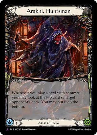 Image of Arakni, Huntsman (Marvel) [HNT263] (The Hunted)  Cold Foil