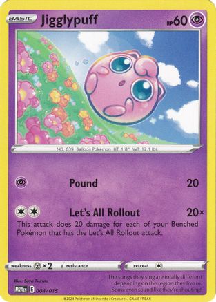 Image of Jigglypuff (004/015) [McDonald's Promos 2024 Collection]