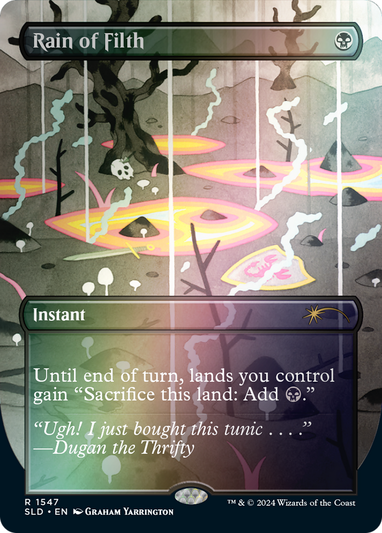 Image of Rain of Filth (Rainbow Foil) [Secret Lair Drop Series]