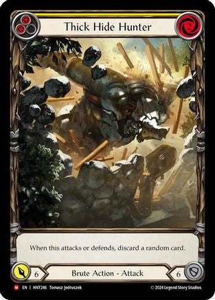 Image of Thick Hide Hunter (Extended Art) [HNT246] (The Hunted)  Rainbow Foil