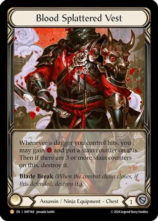 Image of Blood Splattered Vest (Extended Art) [HNT168] (The Hunted)  Cold Foil