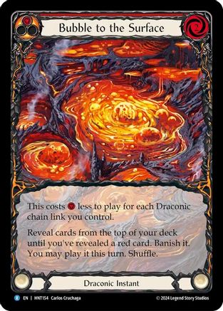 Image of Bubble to the Surface (Red) (Extended Art) [HNT154] (The Hunted)  Rainbow Foil
