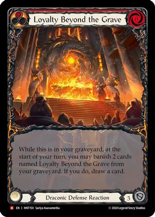 Image of Loyalty Beyond the Grave (Extended Art) [HNT150] (The Hunted)  Rainbow Foil