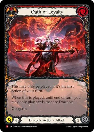 Image of Oath of Loyalty [HNT149] (The Hunted)  Rainbow Foil