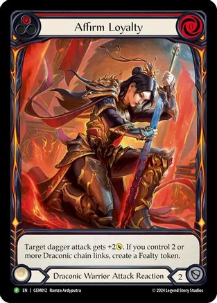 Image of Affirm Loyalty [GEM012] (GEM Pack 1)  Rainbow Foil