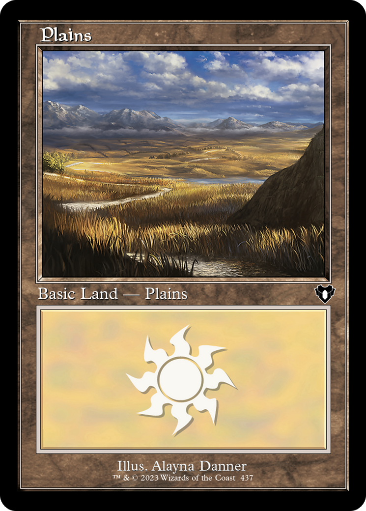 Image of Plains (437) (Retro) [Commander Masters]