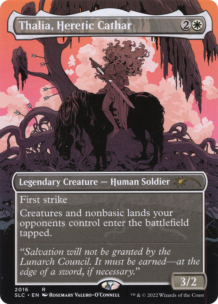Image of Thalia, Heretic Cathar (Borderless) [Secret Lair Countdown Kit]