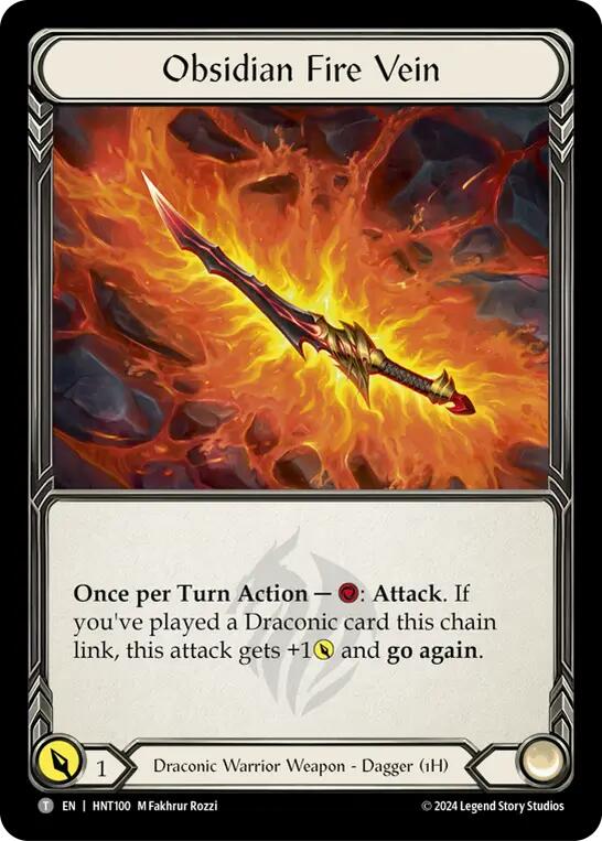Image of Obsidian Fire Vein // Kunai of Retribution [HNT100//HNT056] (The Hunted)