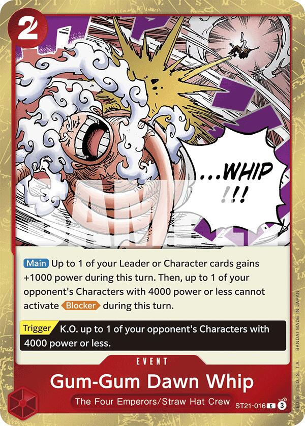 Image of Gum-Gum Dawn Whip [Starter Deck EX: Gear 5]