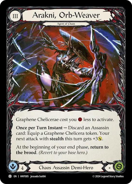 Image of Arakni, Orb-Weaver // Arakni, Redback [HNT005//HNT006] (The Hunted)