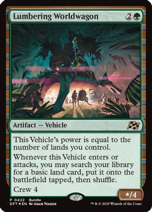 Image of Lumbering Worldwagon (Bundle) [Aetherdrift Promos]