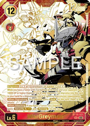 Image of WarGreymon [BT14-101] [Release Special Booster Ver.2.5]