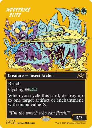 Image of Webstrike Elite (Borderless) (First-Place Foil) [Aetherdrift]