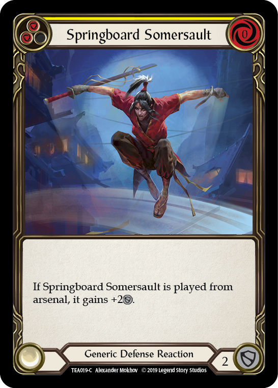 Image of Springboard Somersault [TEA019-C] (Dorinthea Hero Deck)  1st Edition Normal