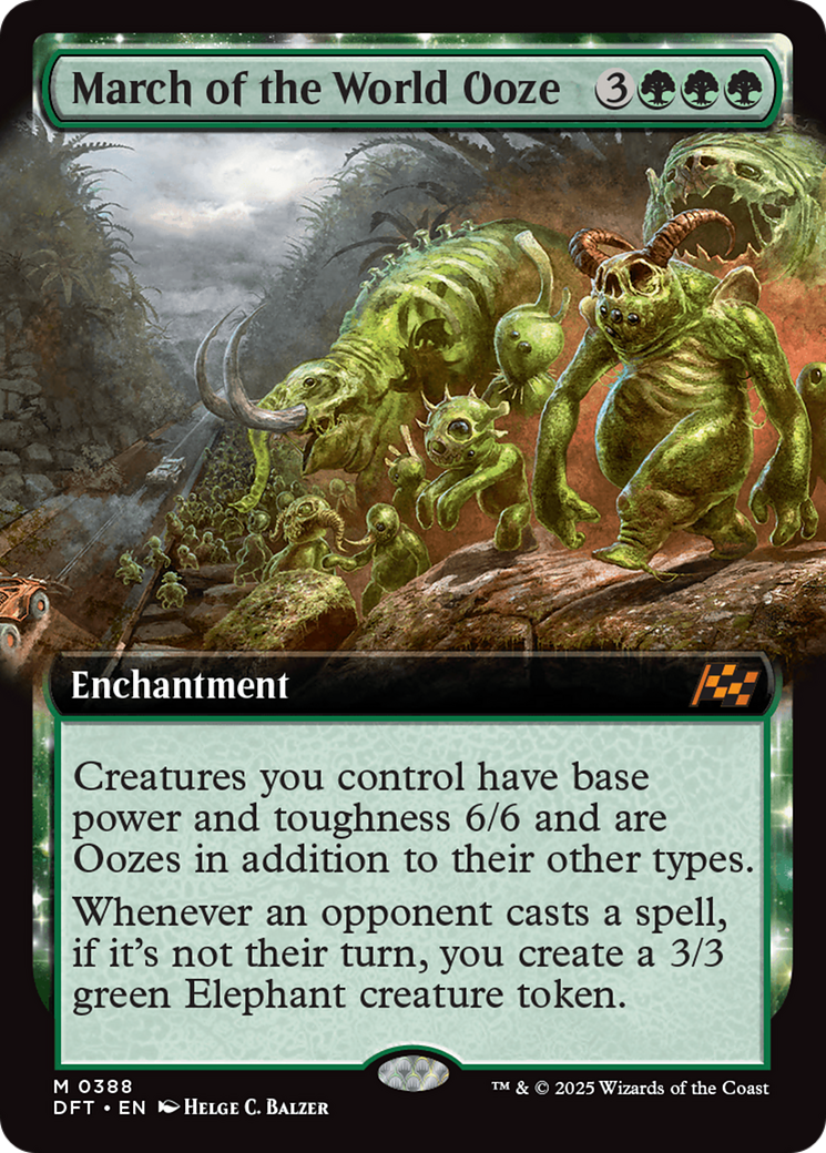 Image of March of the World Ooze (Extended Art) [Aetherdrift]