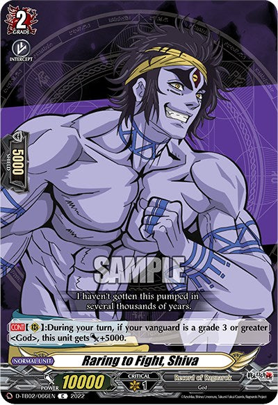 Image of Raring to Fight, Shiva (D-TB02/066EN) [Record of Ragnarok]
