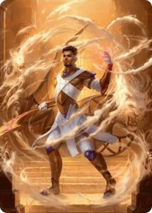 Image of Basri, Tomorrow's Champion Art Card [Aetherdrift Art Series]