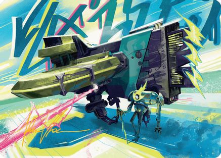 Image of Salvation Engine Art Card (Gold-Stamped Signature) [Aetherdrift Art Series]