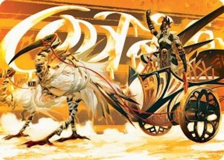 Image of Skyseer's Chariot Art Card [Aetherdrift Art Series]