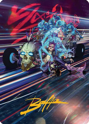Image of Midnight Mangler Art Card (Gold-Stamped Signature) [Aetherdrift Art Series]