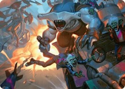 Image of Trade the Helm Art Card [Aetherdrift Art Series]