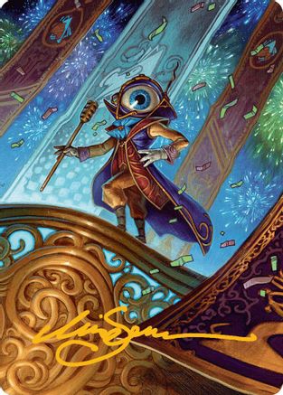 Image of Vnwxt, Verbose Host Art Card (Gold-Stamped Signature) [Aetherdrift Art Series]
