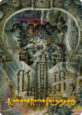 Image of Gonti, Night Minister Art Card (Gold-Stamped Signature) [Aetherdrift Art Series]