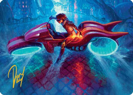 Image of Chandra, Spark Hunter Art Card (Gold-Stamped Signature) [Aetherdrift Art Series]