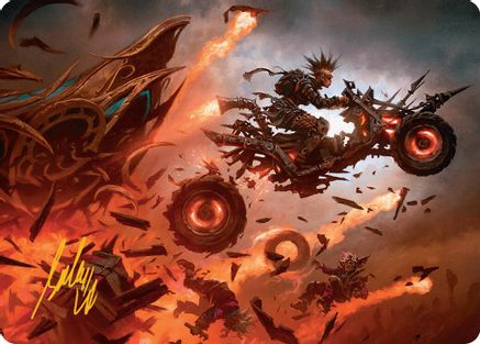 Image of Gastal Blockbuster Art Card (Gold-Stamped Signature) [Aetherdrift Art Series]