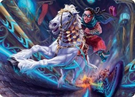 Image of Gilded Ghoda Art Card [Aetherdrift Art Series]