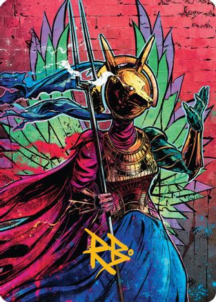 Image of Hazoret, Godseeker Art Card (Gold-Stamped Signature) [Aetherdrift Art Series]