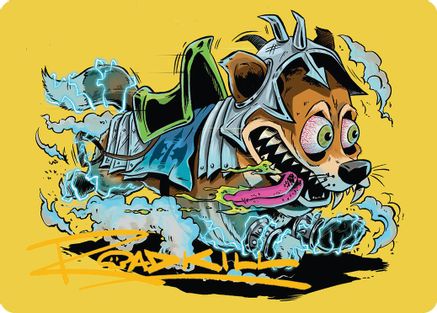 Image of District Mascot Art Card (50/54) (Gold-Stamped Signature) [Aetherdrift Art Series]