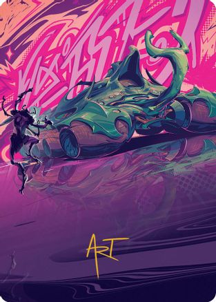 Image of Earthrumbler Art Card (Gold-Stamped Signature) [Aetherdrift Art Series]
