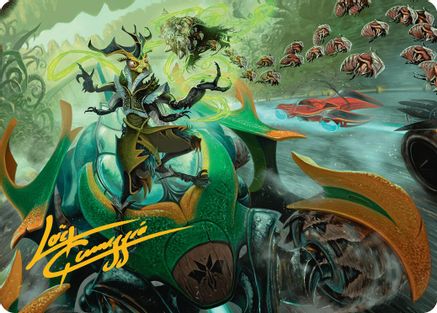 Image of Aatchik, Emerald Radian Art Card (15/54) (Gold-Stamped Signature) [Aetherdrift Art Series]