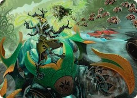 Image of Aatchik, Emerald Radian Art Card (15/54) [Aetherdrift Art Series]