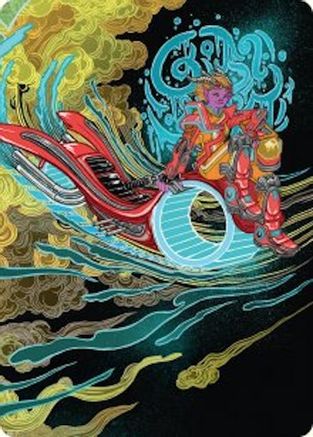 Image of Cloudspire Skycycle Art Card [Aetherdrift Art Series]