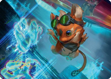 Image of Loot, the Pathfinder Art Card (Gold-Stamped Signature) [Aetherdrift Art Series]