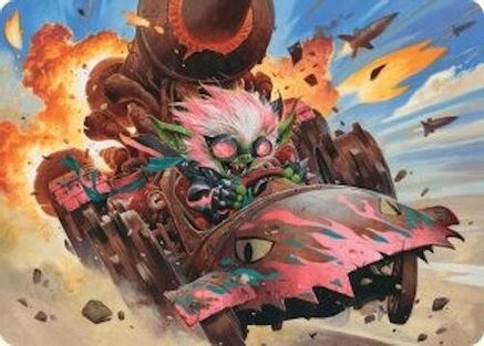 Image of Redshift, Rocketeer Chief Art Card [Aetherdrift Art Series]