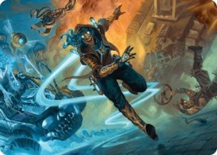 Image of Sita Varma, Masked Racer Art Card [Aetherdrift Art Series]
