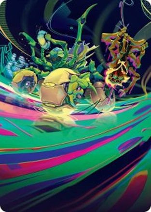 Image of Thundering Broodwagon Art Card [Aetherdrift Art Series]