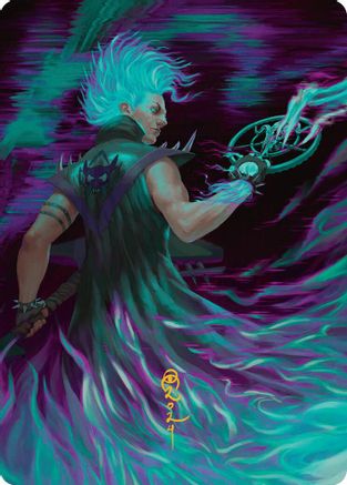 Image of Winter, Cursed Rider Art Card (Gold-Stamped Signature) [Aetherdrift Art Series]